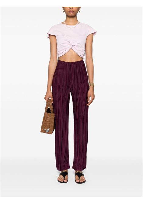 Pantaloni dritti plissé in viola Forte forte - donna FORTE FORTE | 128964043